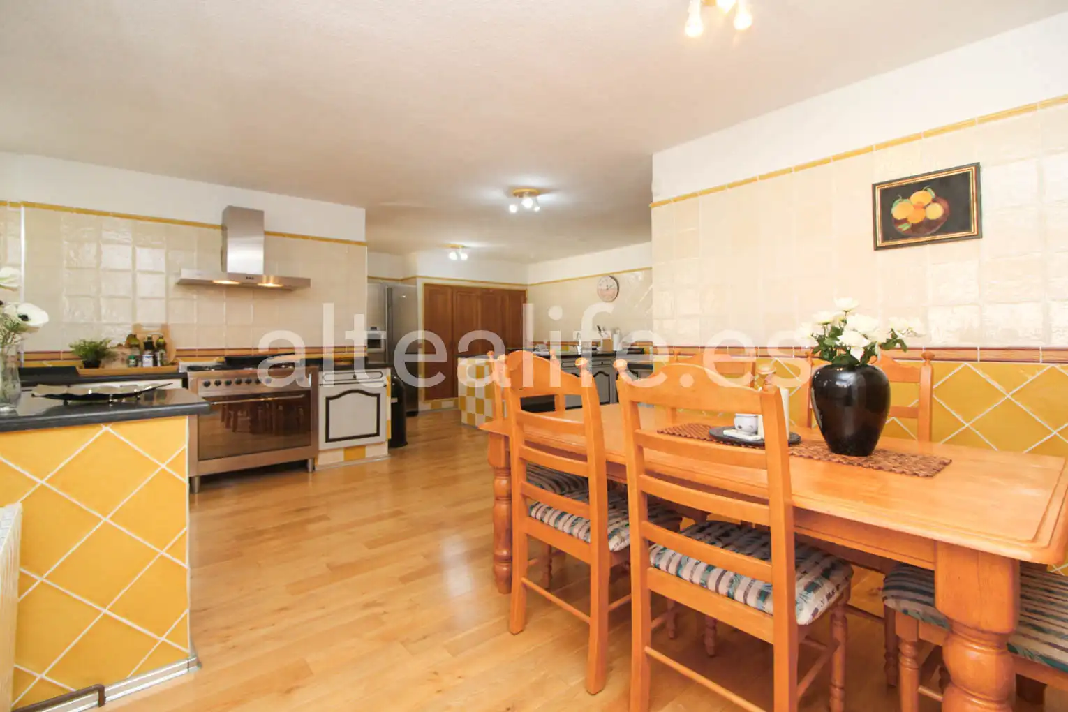 Cocina de Casa o chalet en venta en La Nucia con Aire acondicionado, Jardín privado y Terraza