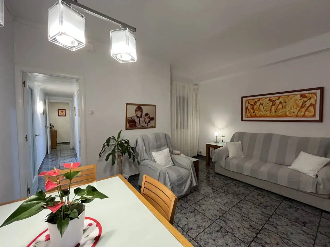 Sala de estar de Piso en venta en Barcelona con Aire acondicionado, Calefacción y Amueblado
