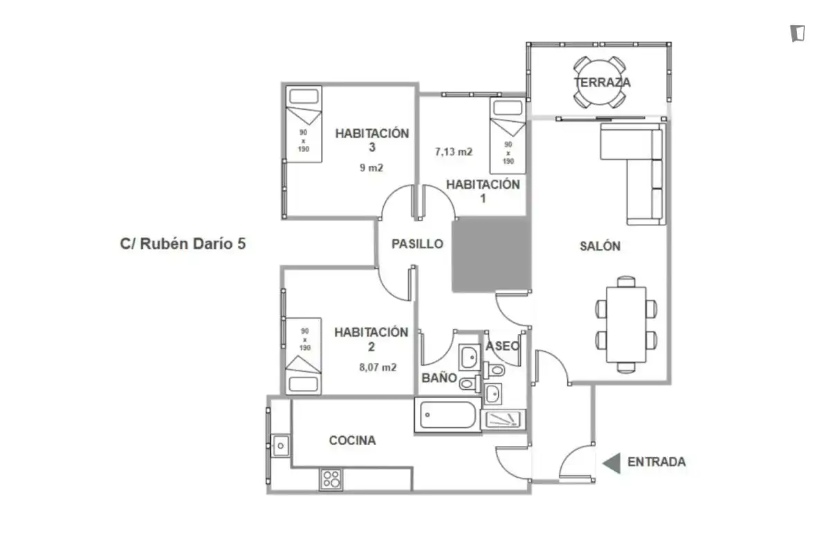Habitació a El Tardón - El Carmen