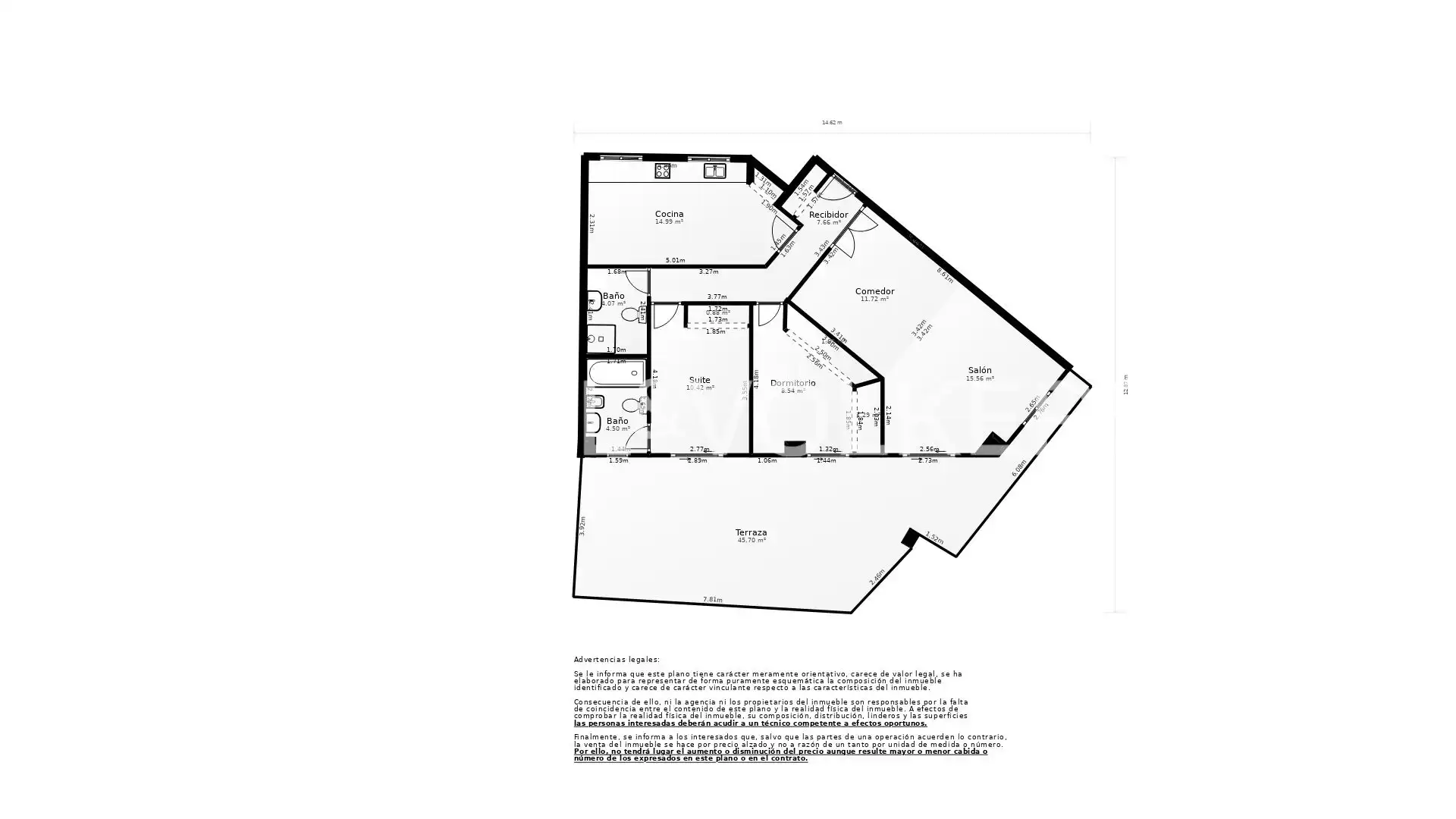 Attic for sale in Valencia  with Air Conditioner, Heating and Terrace
