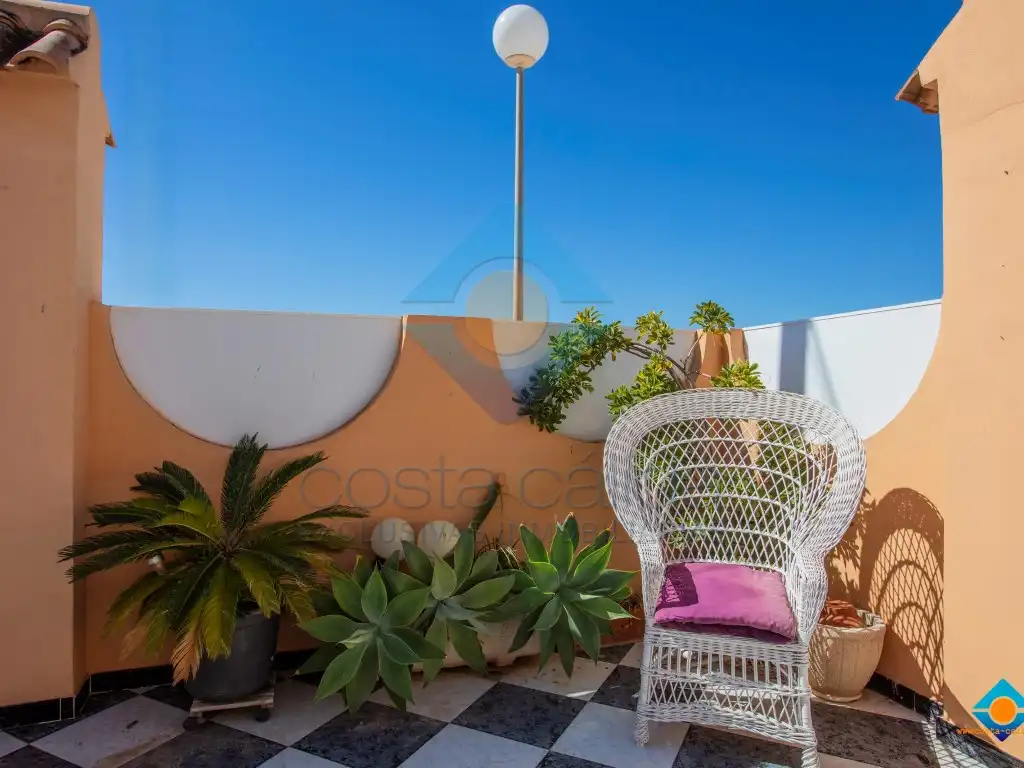 Terraza de Casa o chalet en venta en Mazarrón con Aire acondicionado, Jardín privado y Terraza