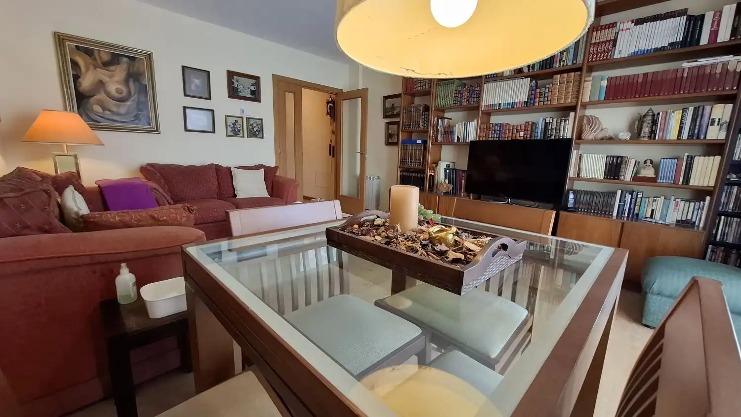 Living room of Flat for sale in A Coruña Capital   with Heating, Terrace and Storage room