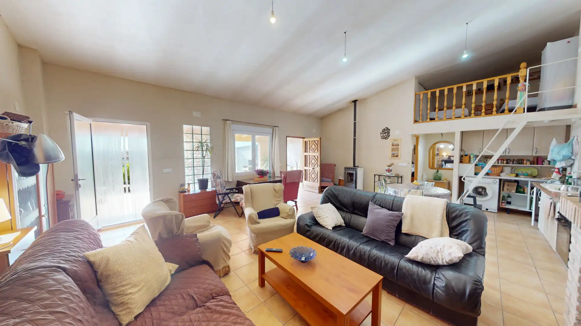 Living room of Houses for sale in Pozohondo  with Furnished