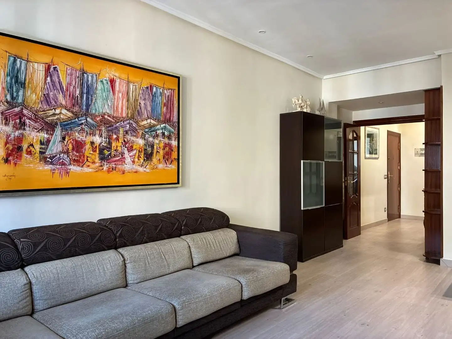 Living room of Flat for sale in Bilbao   with Balcony
