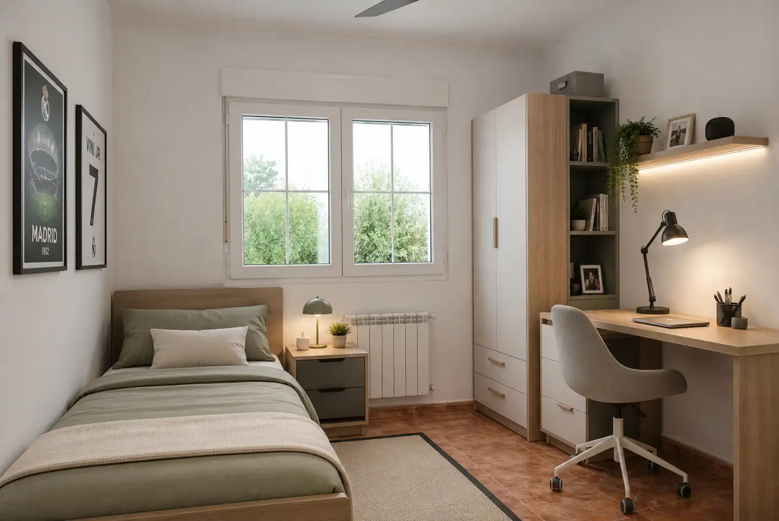 Schlafzimmer von Einfamilien-Reihenhaus zum Verkauf in Valdemorillo mit Privatgarten, Terrasse und Abstellraum