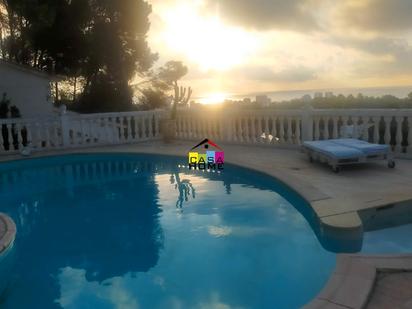 Swimming pool of House or chalet for sale in Oropesa del Mar / Orpesa  with Air Conditioner, Private garden and Terrace