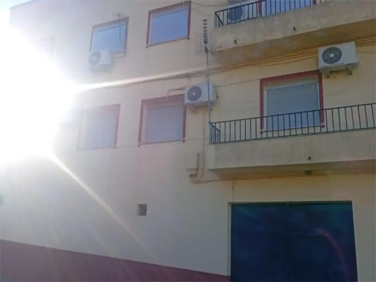 Vista exterior de Piso en venta en Alcuéscar con Aire acondicionado y Balcón