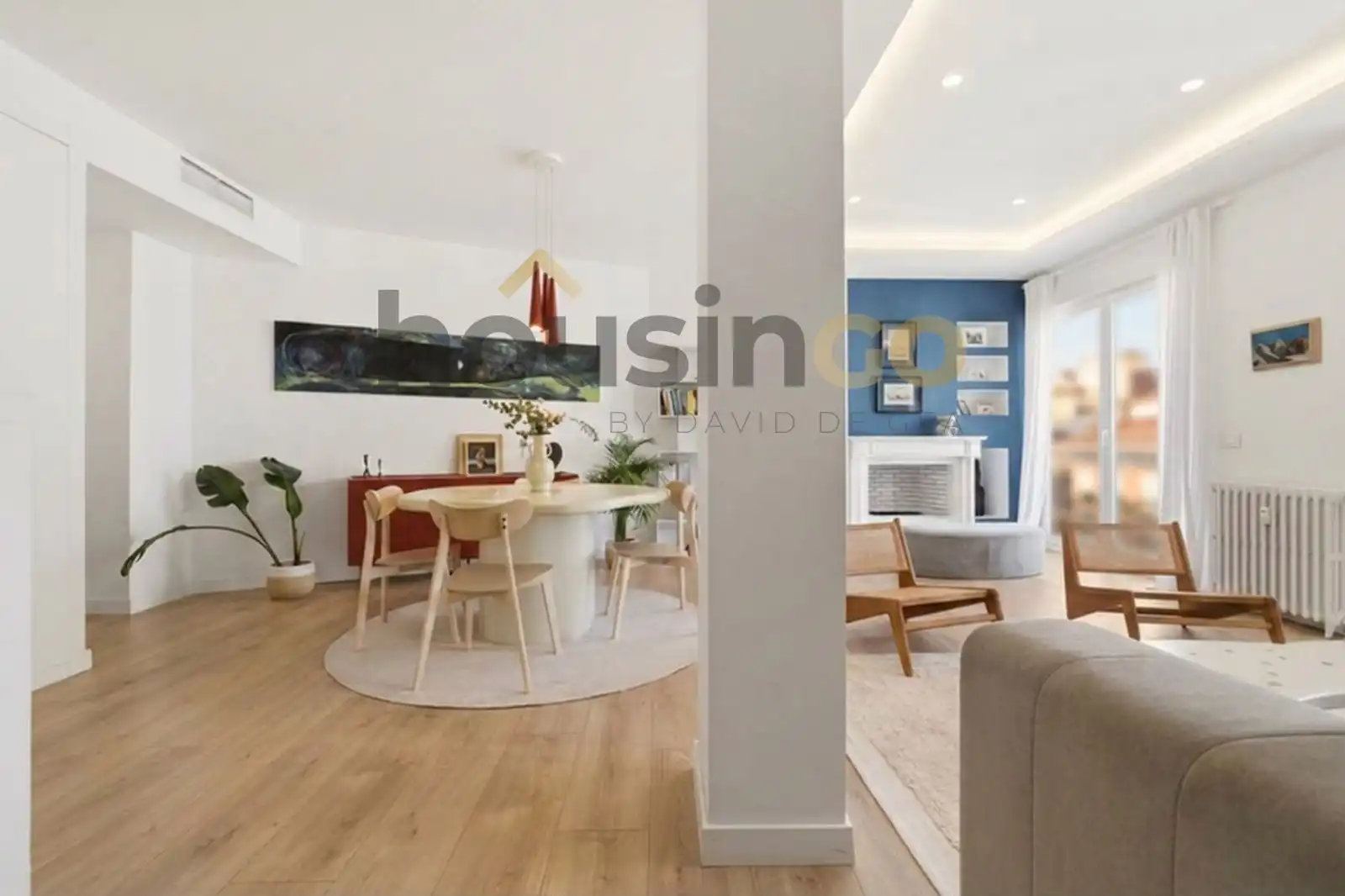 Sala de estar de Piso de alquiler en Madrid con Aire acondicionado, Calefacción y Parquet