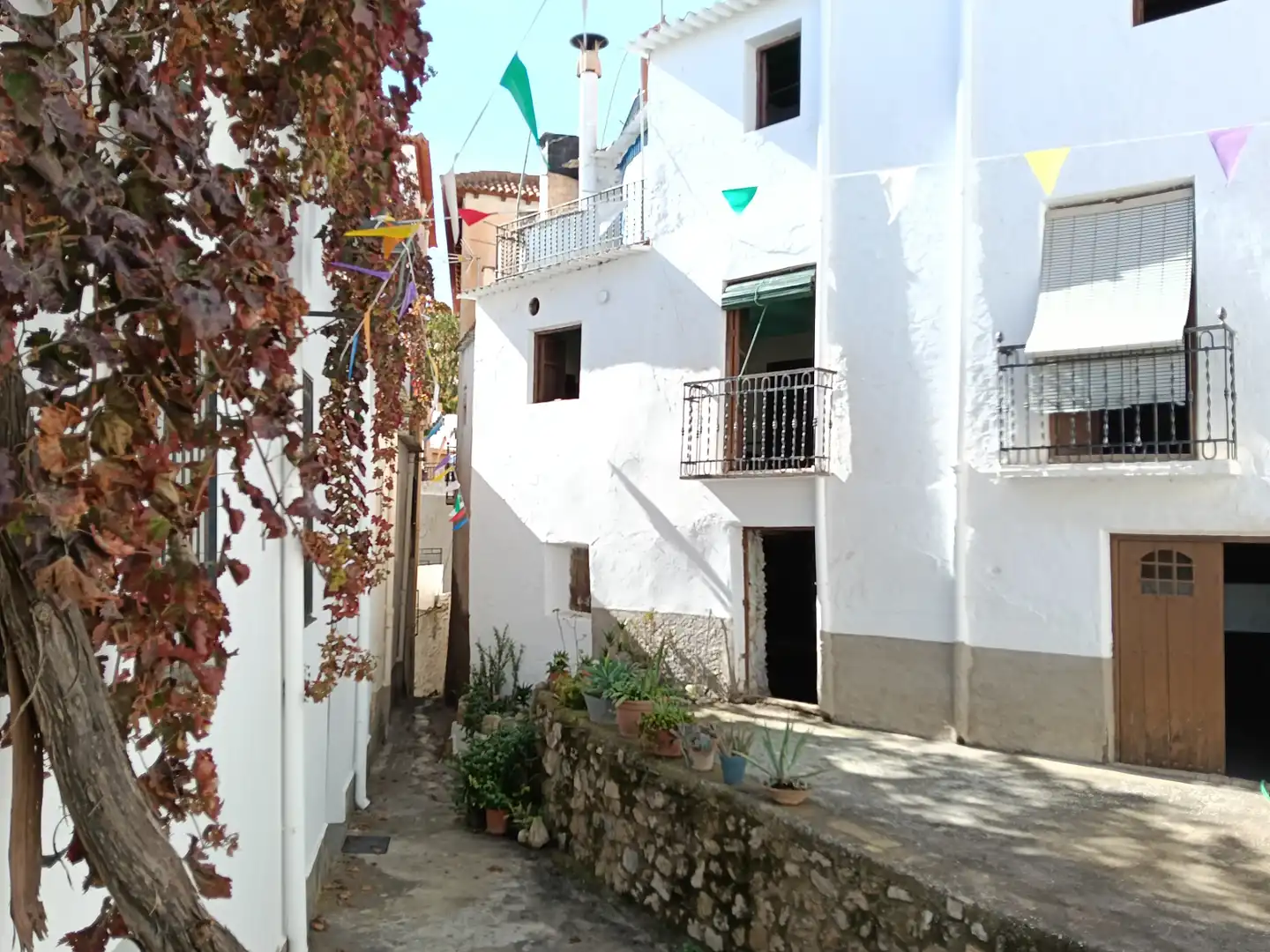 Vista exterior de Casa adosada en venta en Válor con Terraza, Trastero y Horno