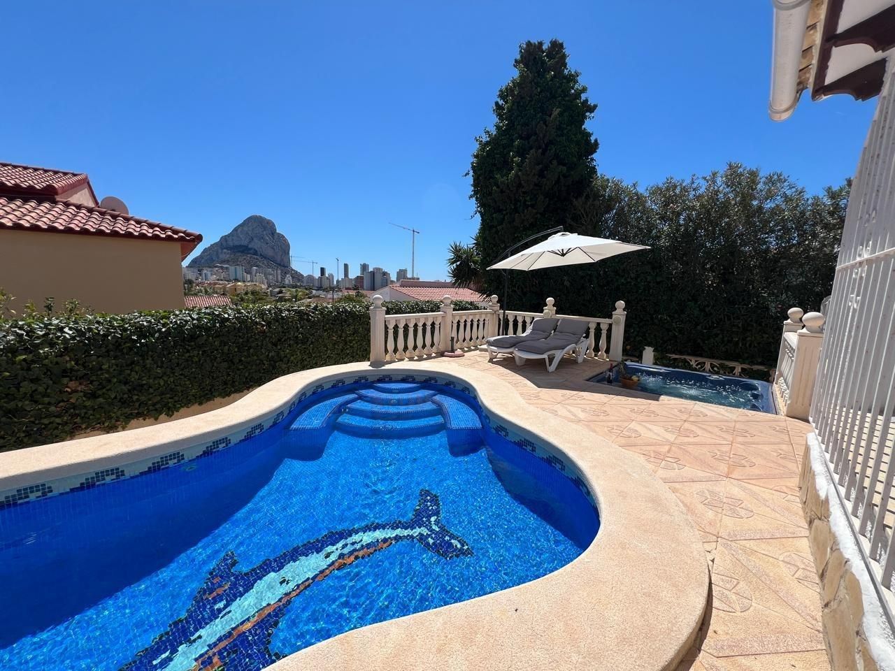 Jardí de Casa adosada en venda en Calpe / Calp amb Aire condicionat, Terrassa i Piscina