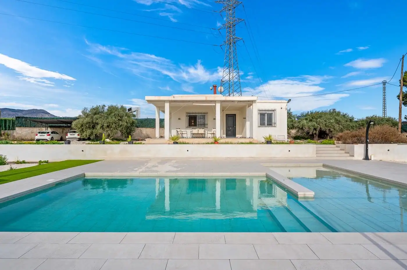 Piscina de Casa o xalet en venda en Elche / Elx amb Jardí privat, Terrassa i Piscina