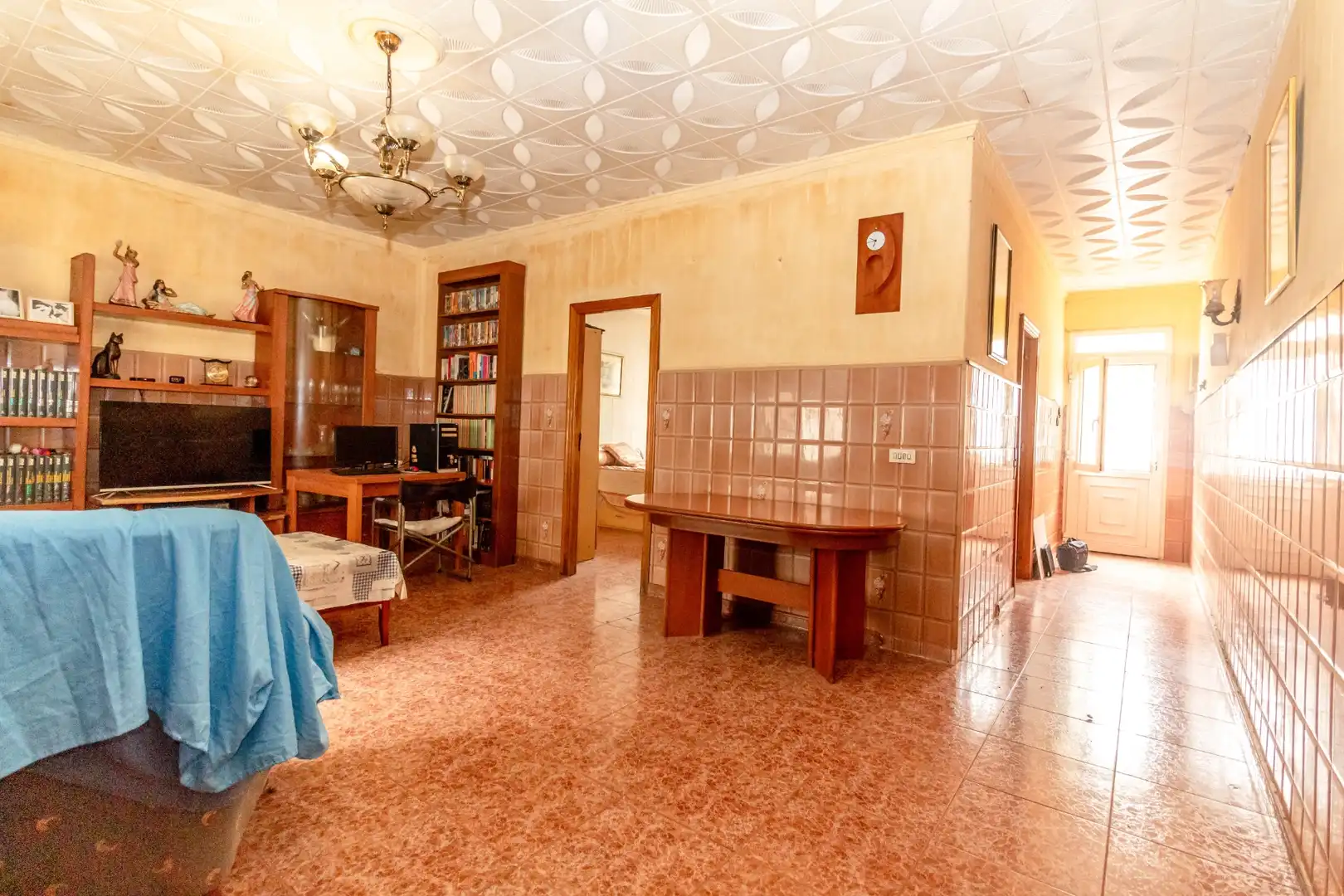 Wohnzimmer von Einfamilien-Reihenhaus zum Verkauf in Torrevieja mit Möbliert
