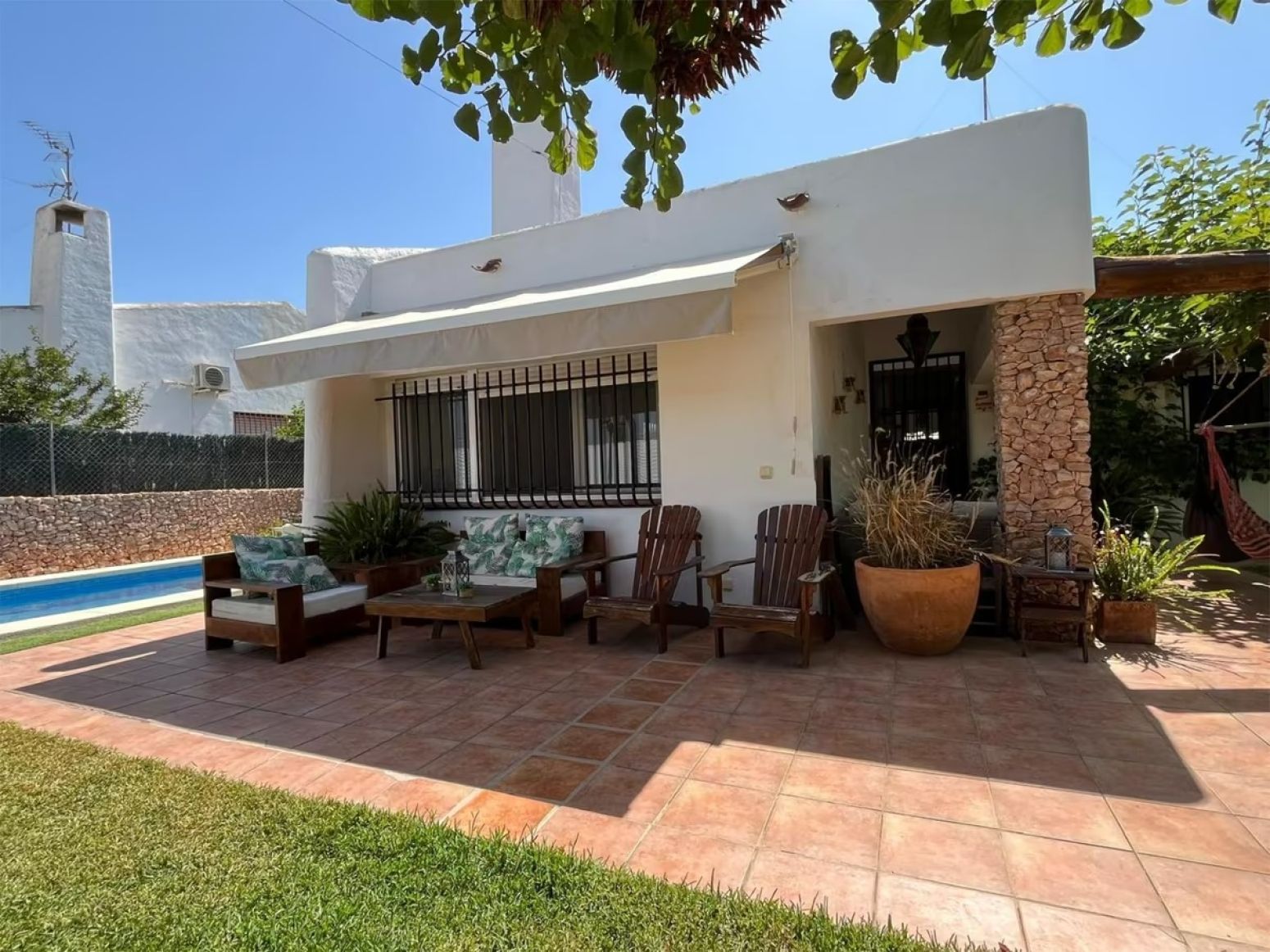 Terrasse von Haus oder Chalet zum Verkauf in San Javier mit Klimaanlage, Heizung und Privatgarten