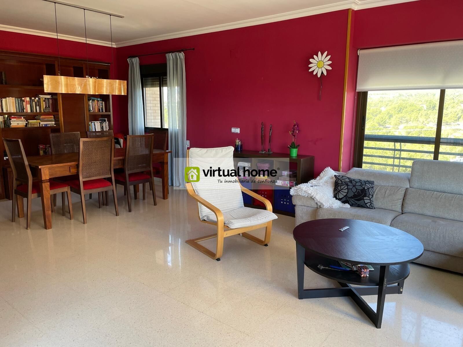Living room of Apartment to rent in Benidorm  with Air Conditioner, Terrace and Community pool