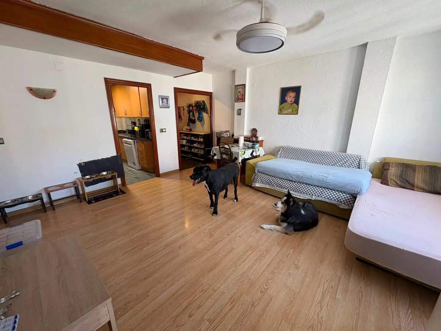Living room of Flat for sale in Lleida  with Air Conditioner, Heating and Parquet flooring