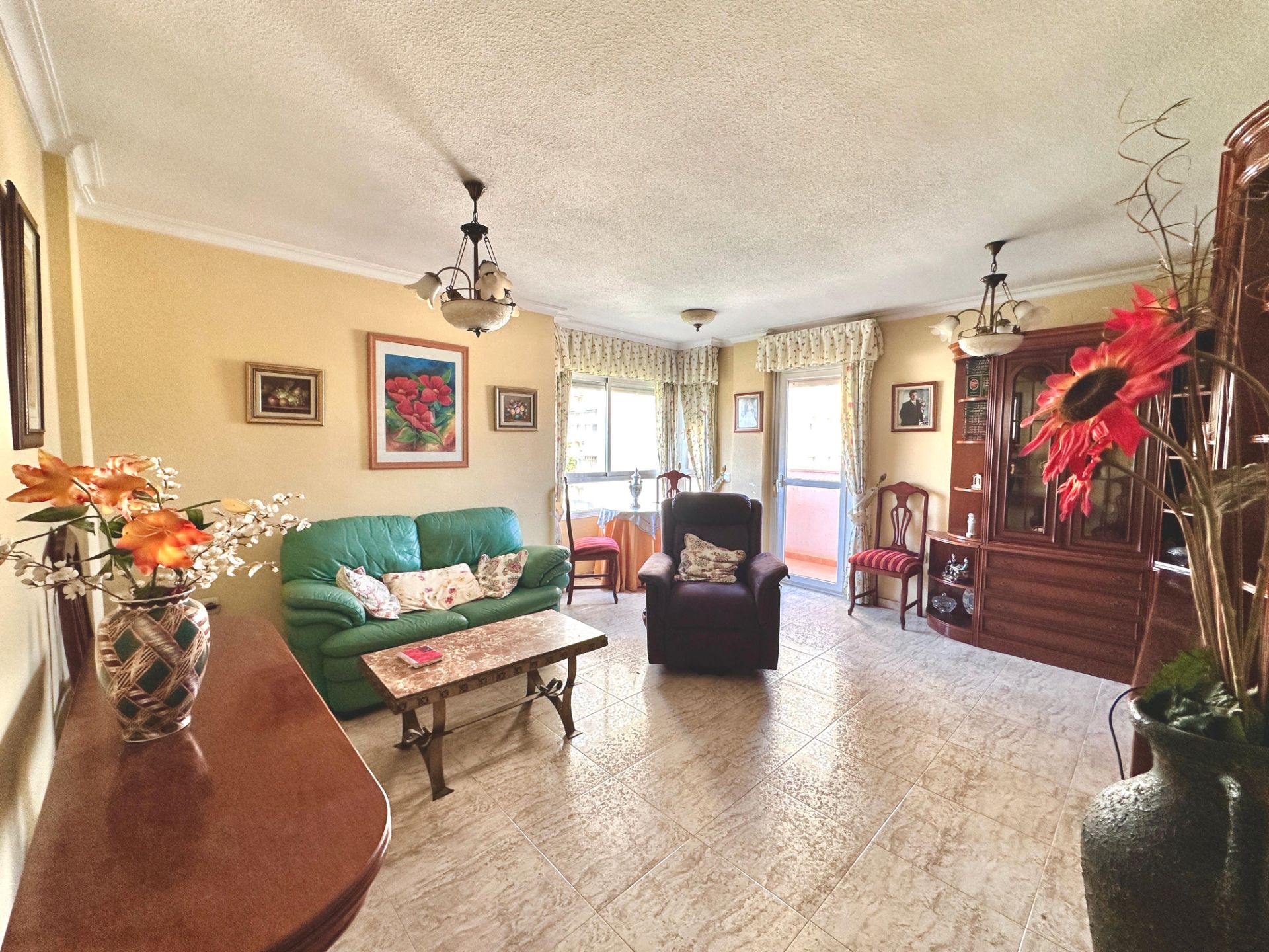 Sala d'estar de Pis en venda en Málaga Capital amb Aire condicionat i Moblat