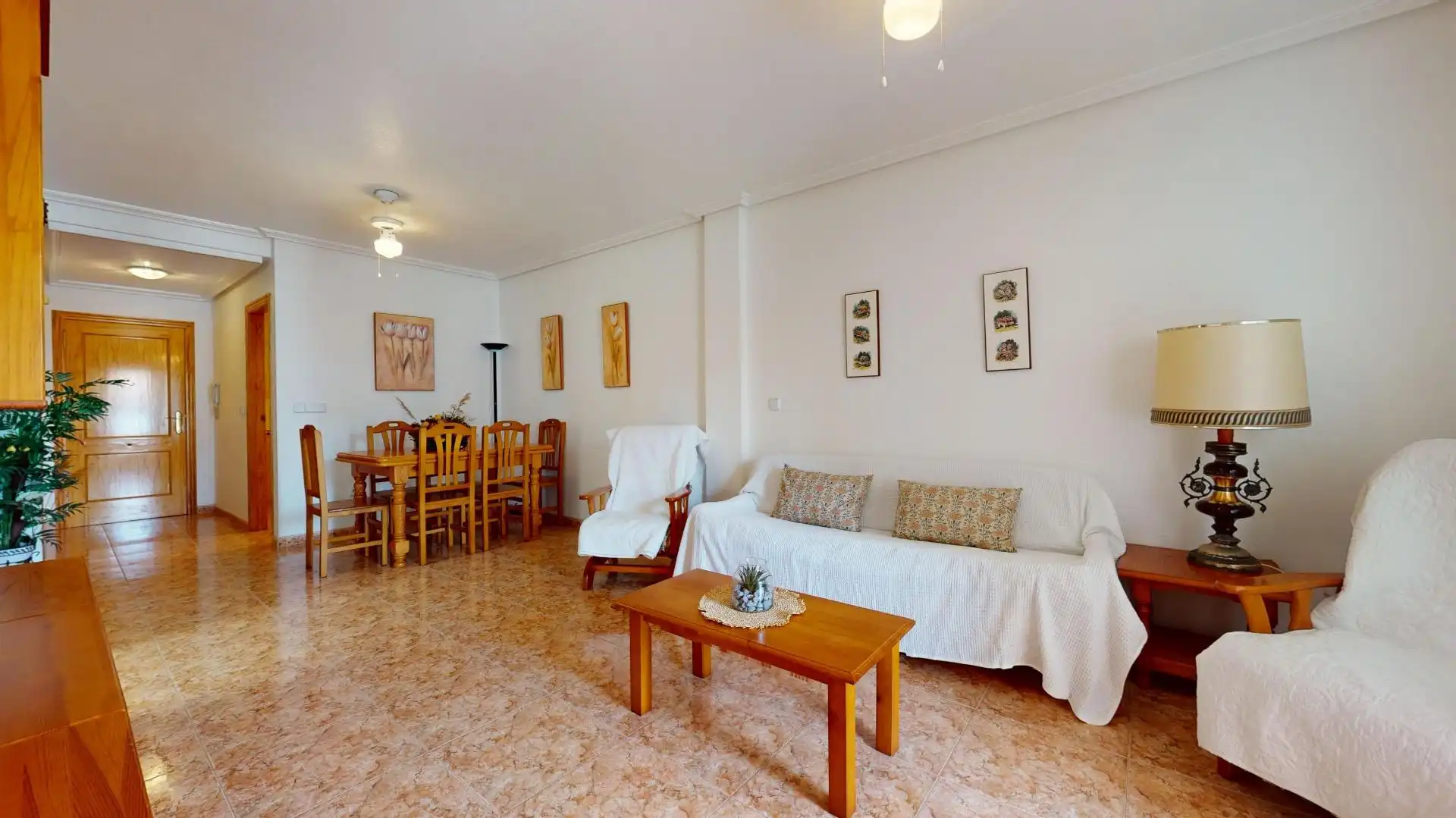 Wohnzimmer von Wohnungen zum Verkauf in San Pedro del Pinatar mit Terrasse, Möbliert und Balkon