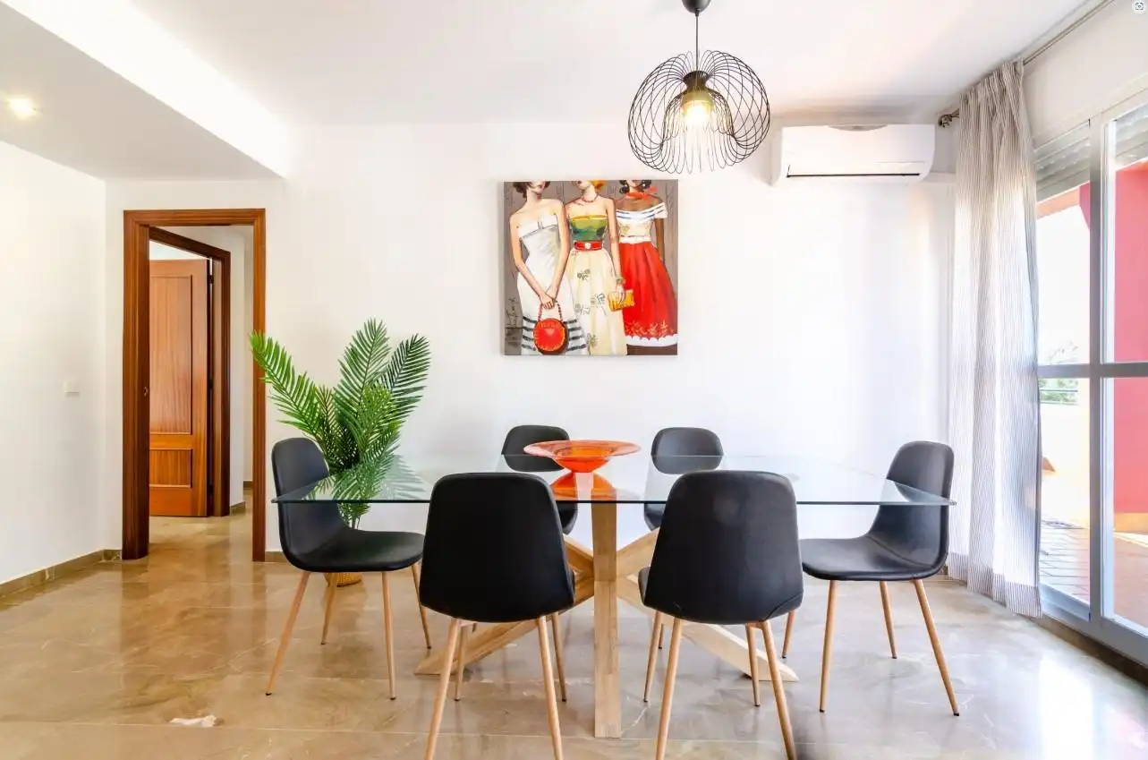 Comedor de Ático de alquiler en Rincón de la Victoria con Aire acondicionado, Calefacción y Jardín privado