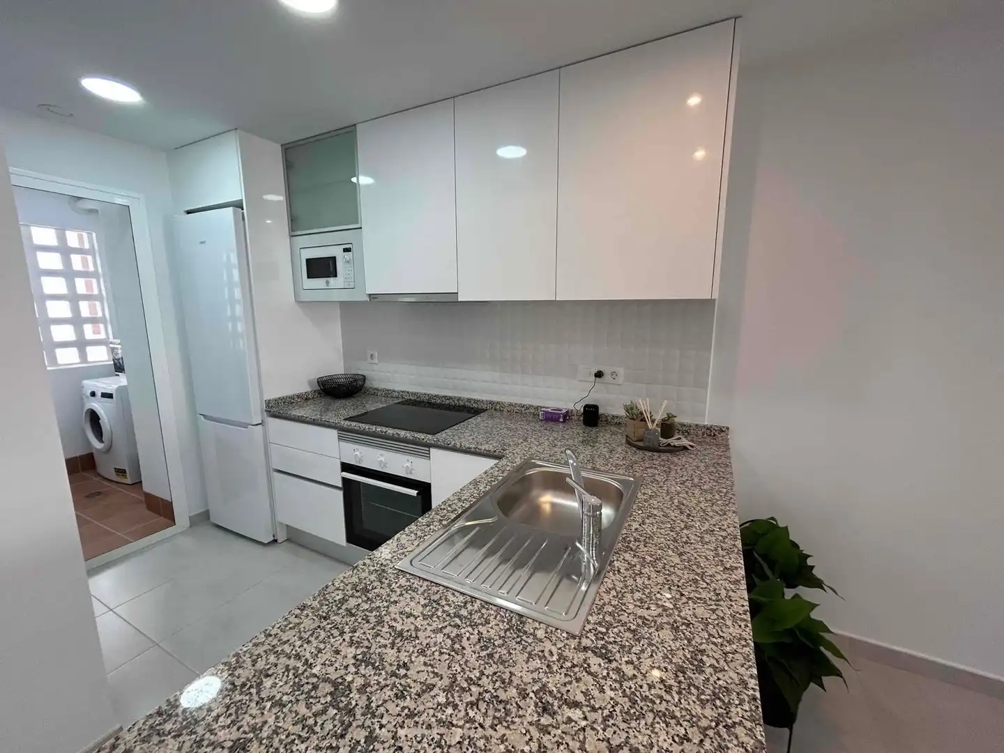 Küche von Wohnung zum Verkauf in Pulpí mit Klimaanlage, Terrasse und Schwimmbad