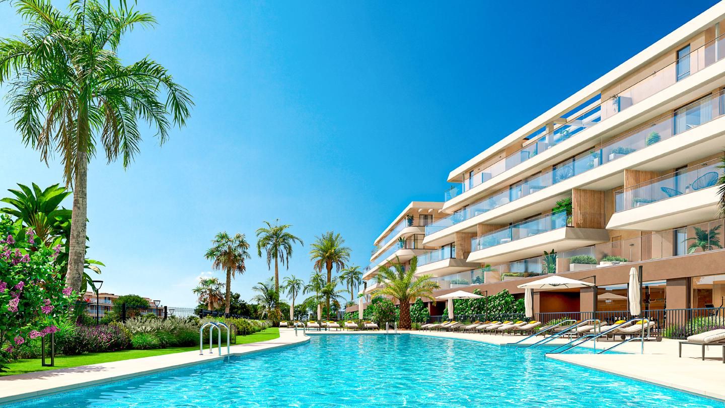 Swimming pool of Apartment for sale in Estepona  with Air Conditioner, Heating and Private garden