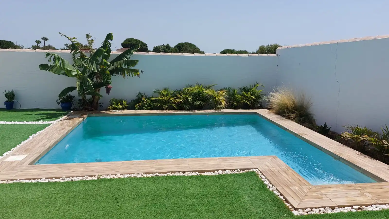 Swimming pool of Houses for rent in Chiclana de la Frontera  with Air Conditioner, Private garden and Terrace