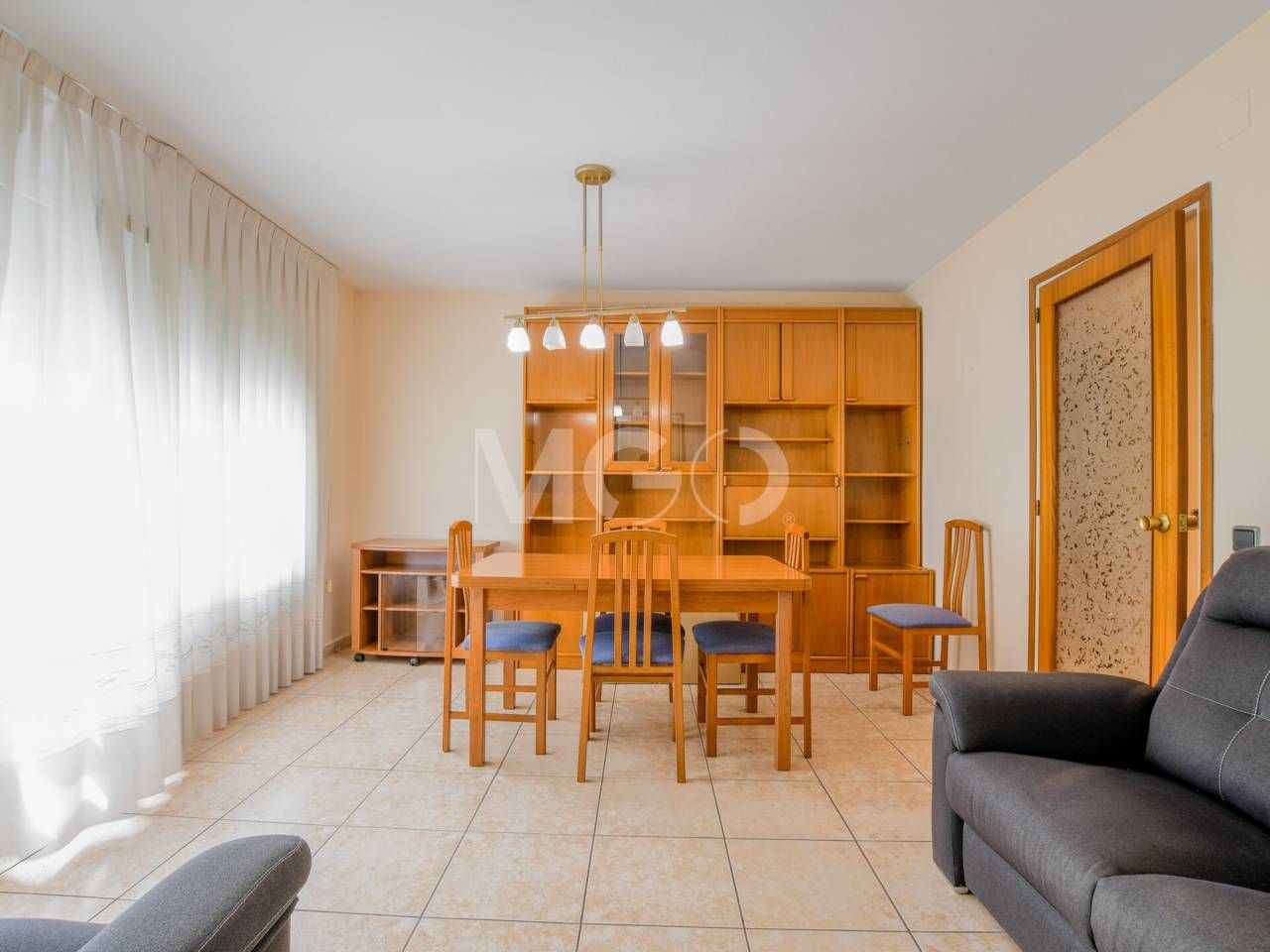 Dining room of Flat for sale in Manlleu  with Heating, Storage room and Furnished