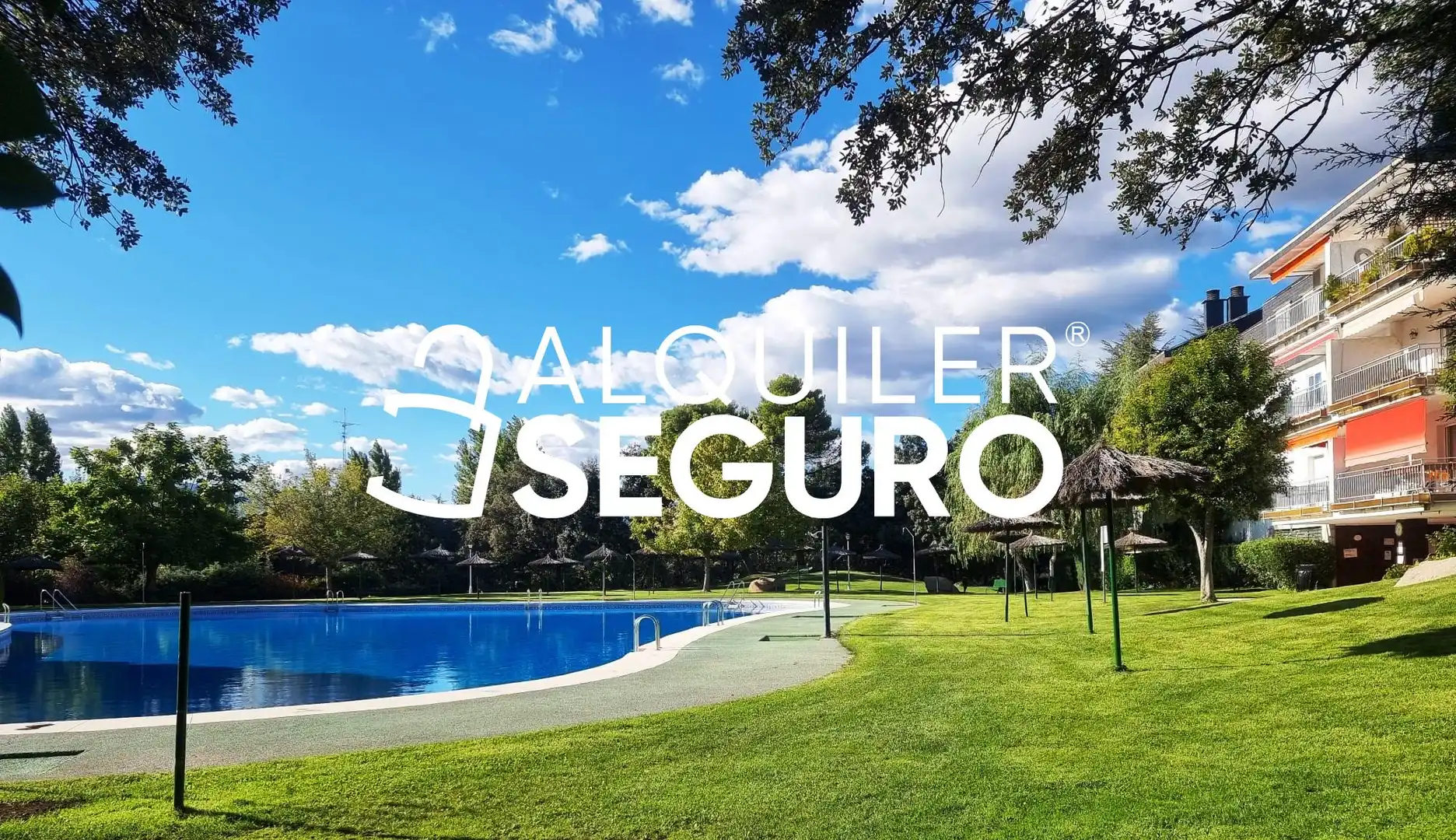 Piscina de Piso de alquiler en Alpedrete con Calefacción, Piscina y Amueblado
