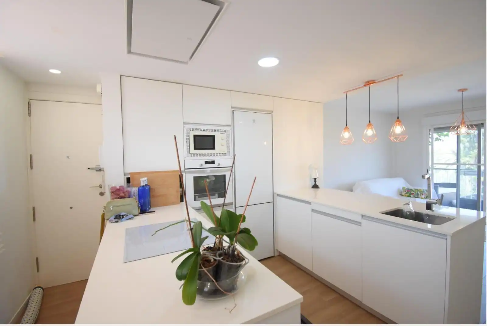 Kitchen of Flat for rent in El Campello  with Air Conditioner, Heating and Furnished