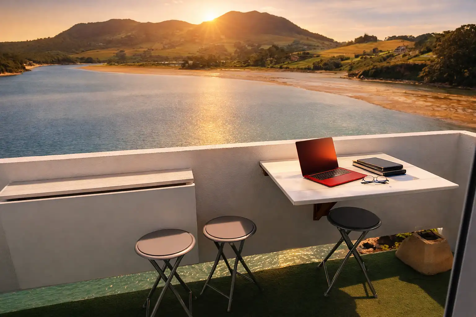 Terrasse von Wohnung zur Miete in Miengo mit Heizung, Terrasse und Möbliert