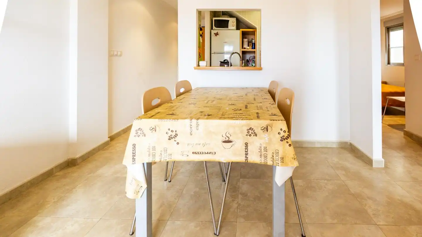 Esszimmer von Wohnung zum Verkauf in Santa Pola mit Klimaanlage, Terrasse und Schwimmbad