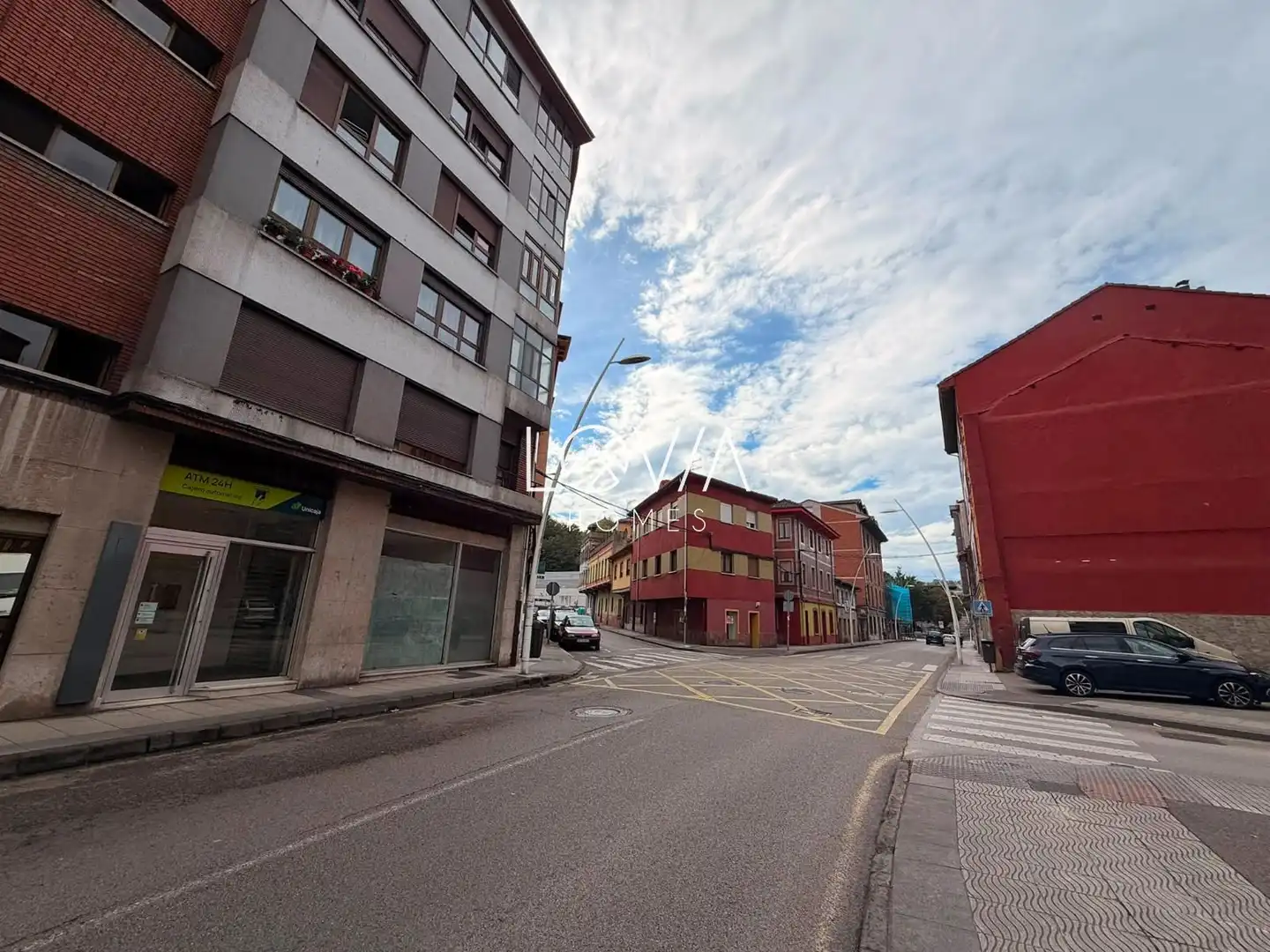 Vista exterior de Pis en venda en Langreo amb Calefacció, Terrassa i Moblat