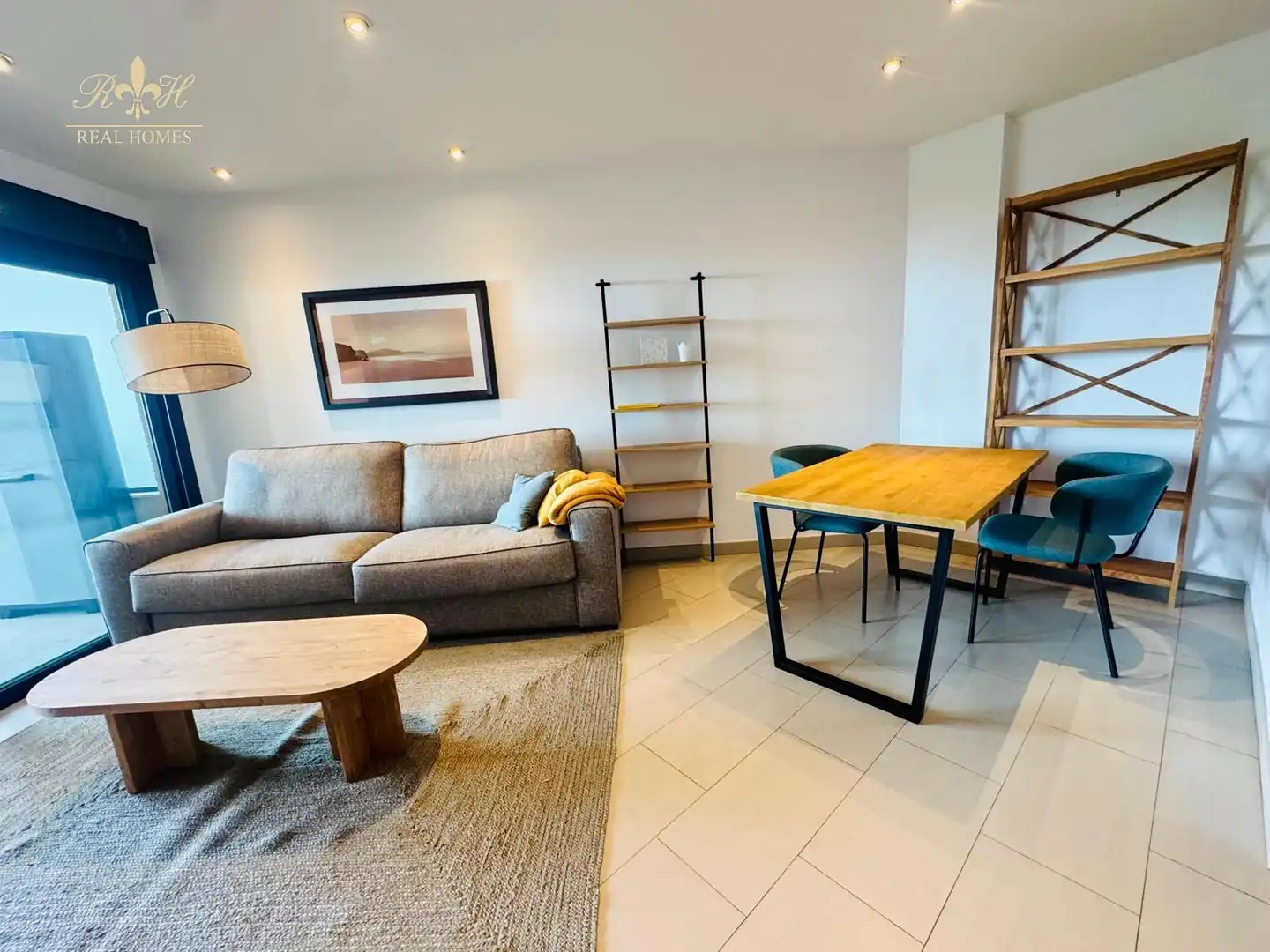 Wohnzimmer von Dachboden zur Miete in L'Alfàs del Pi mit Klimaanlage, Terrasse und Schwimmbad