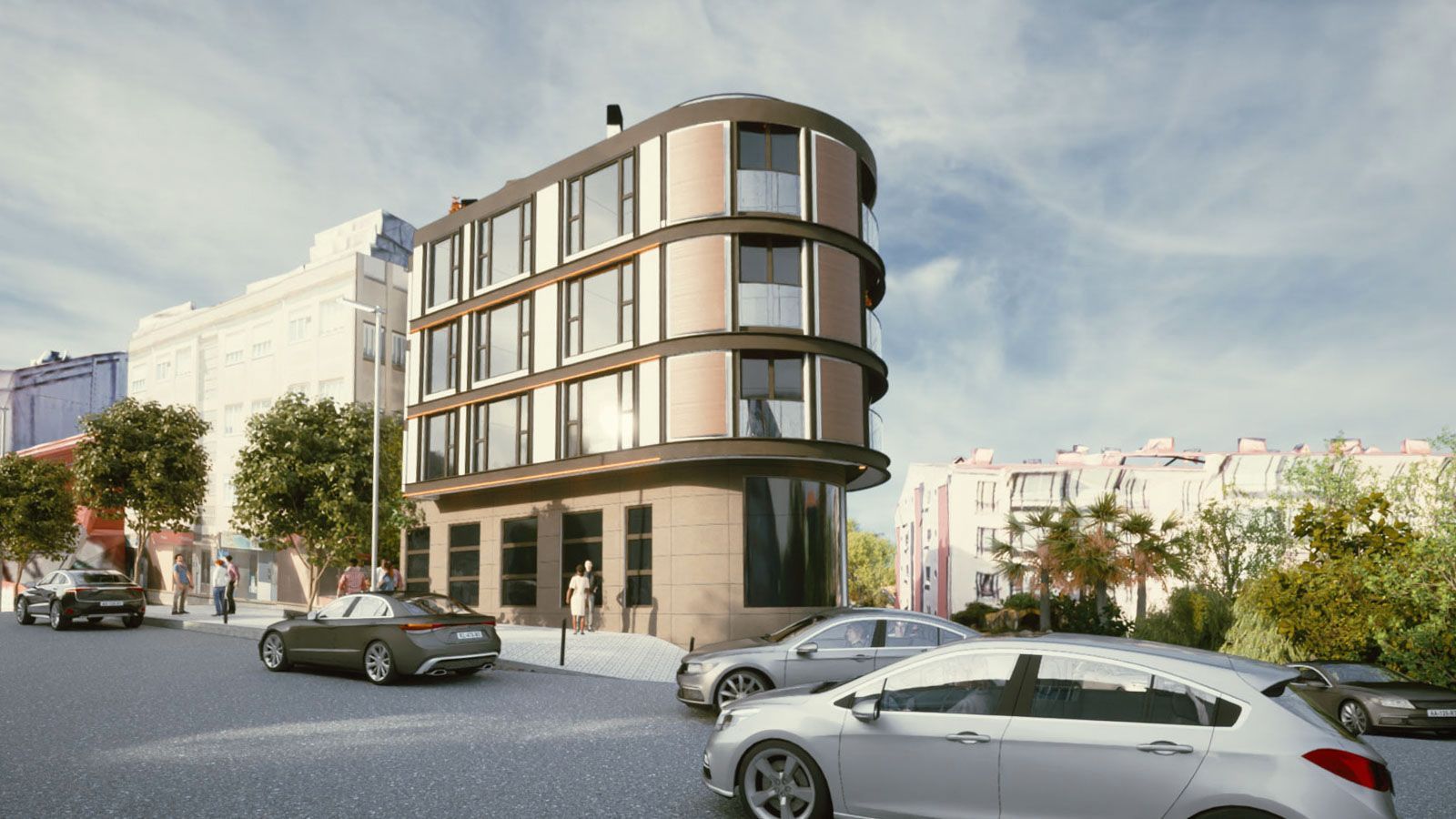 Exterior view of Flat for sale in Oleiros  with Air Conditioner, Parquet flooring and Terrace