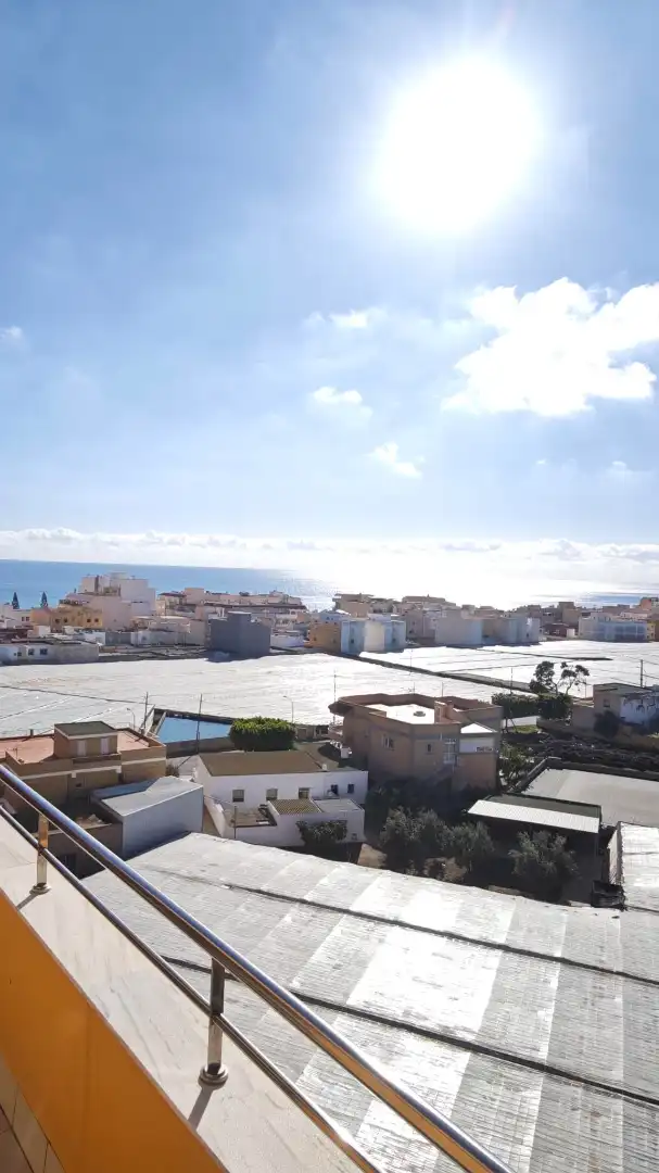 Exterior view of Attic for sale in Roquetas de Mar  with Air Conditioner, Terrace and Furnished