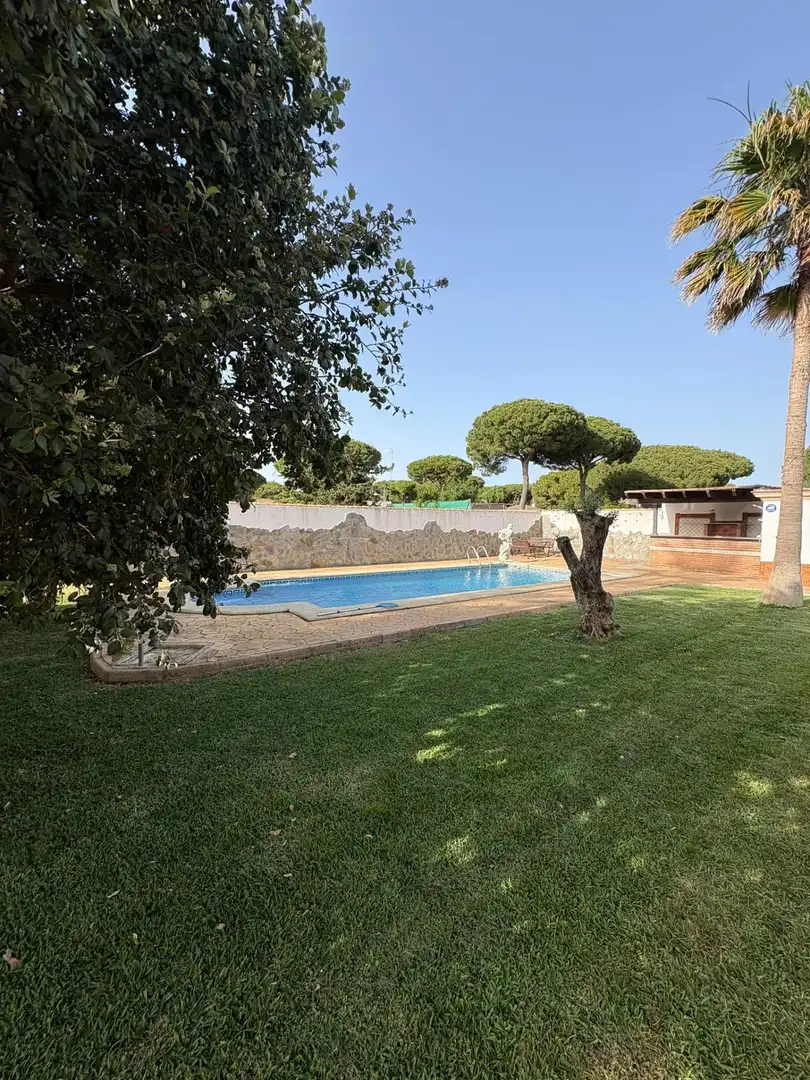 Piscina de Casa o chalet de alquiler en Chiclana de la Frontera con Aire acondicionado, Jardín privado y Piscina