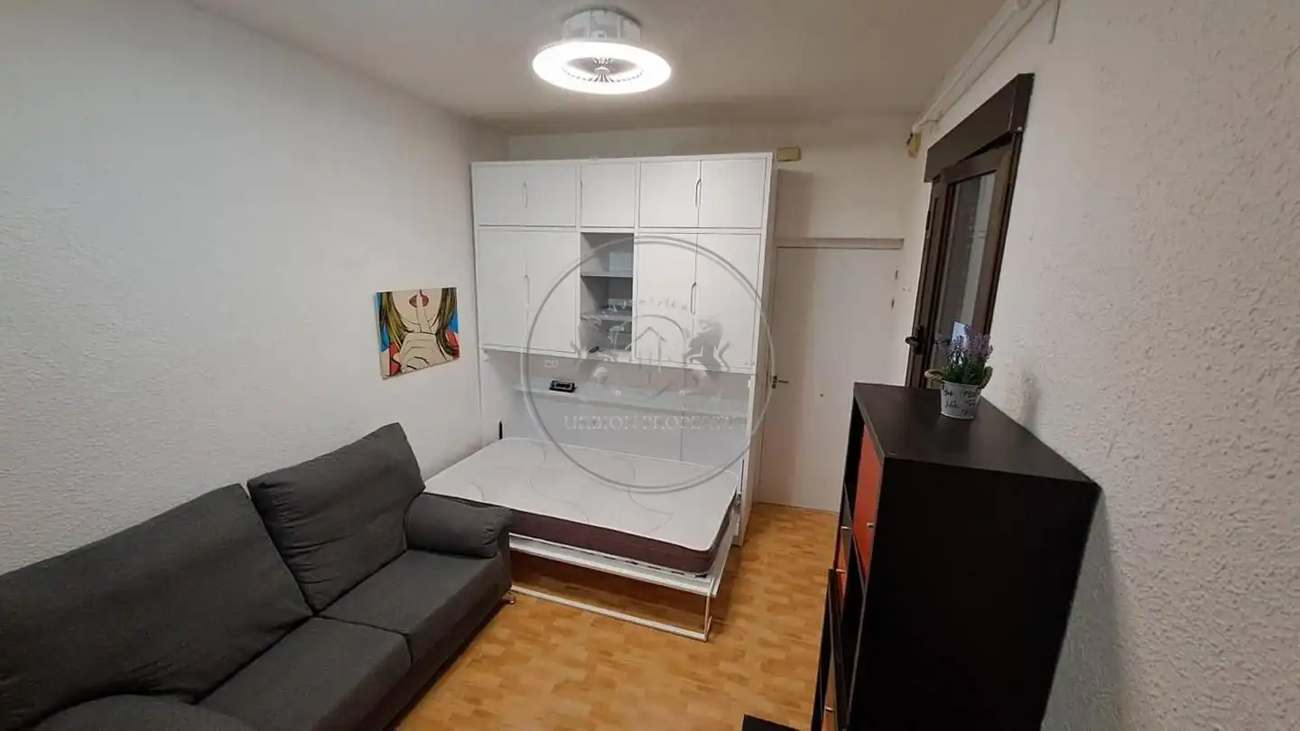 Sala de estar de Estudio de alquiler en Madrid con Calefacción y Amueblado