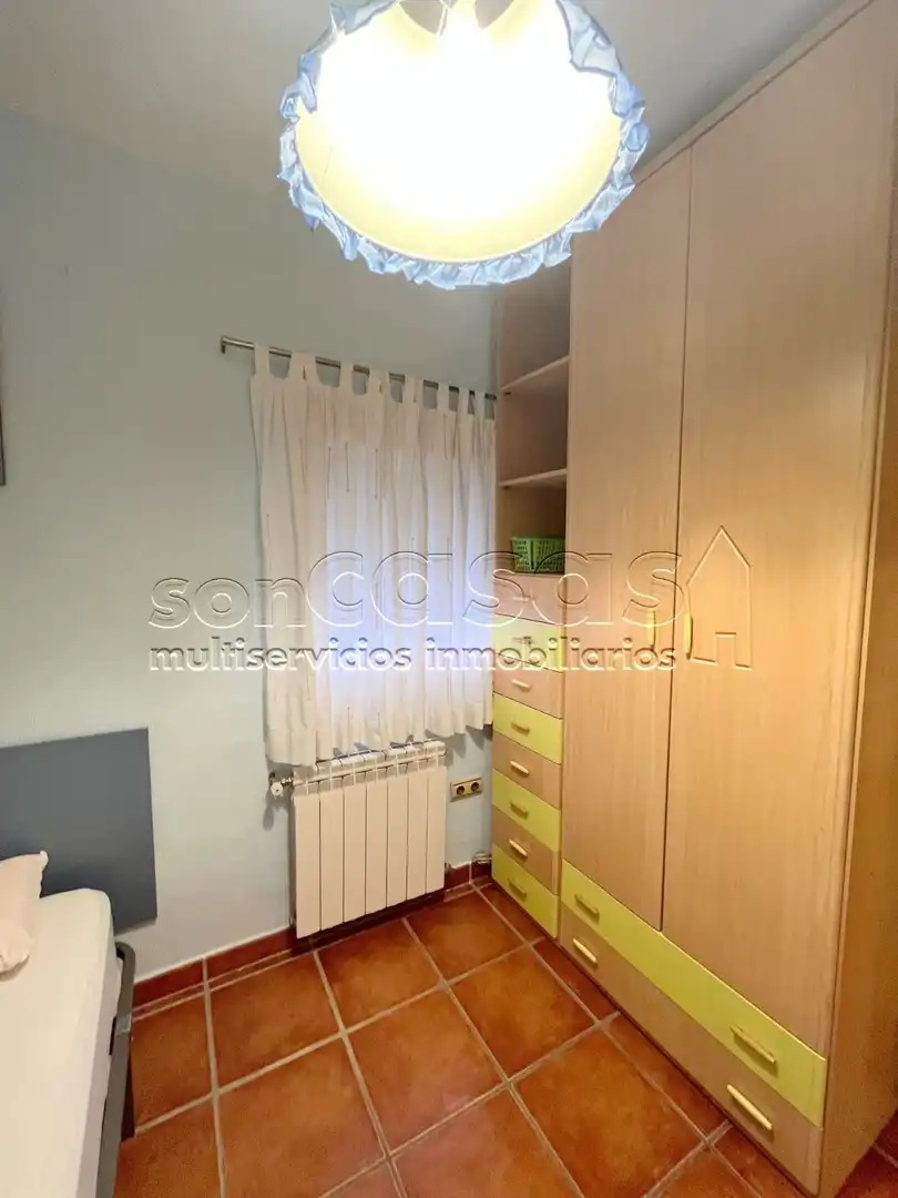 Schlafzimmer von Wohnung zur Miete in Madrid mit Klimaanlage, Heizung und Terrasse