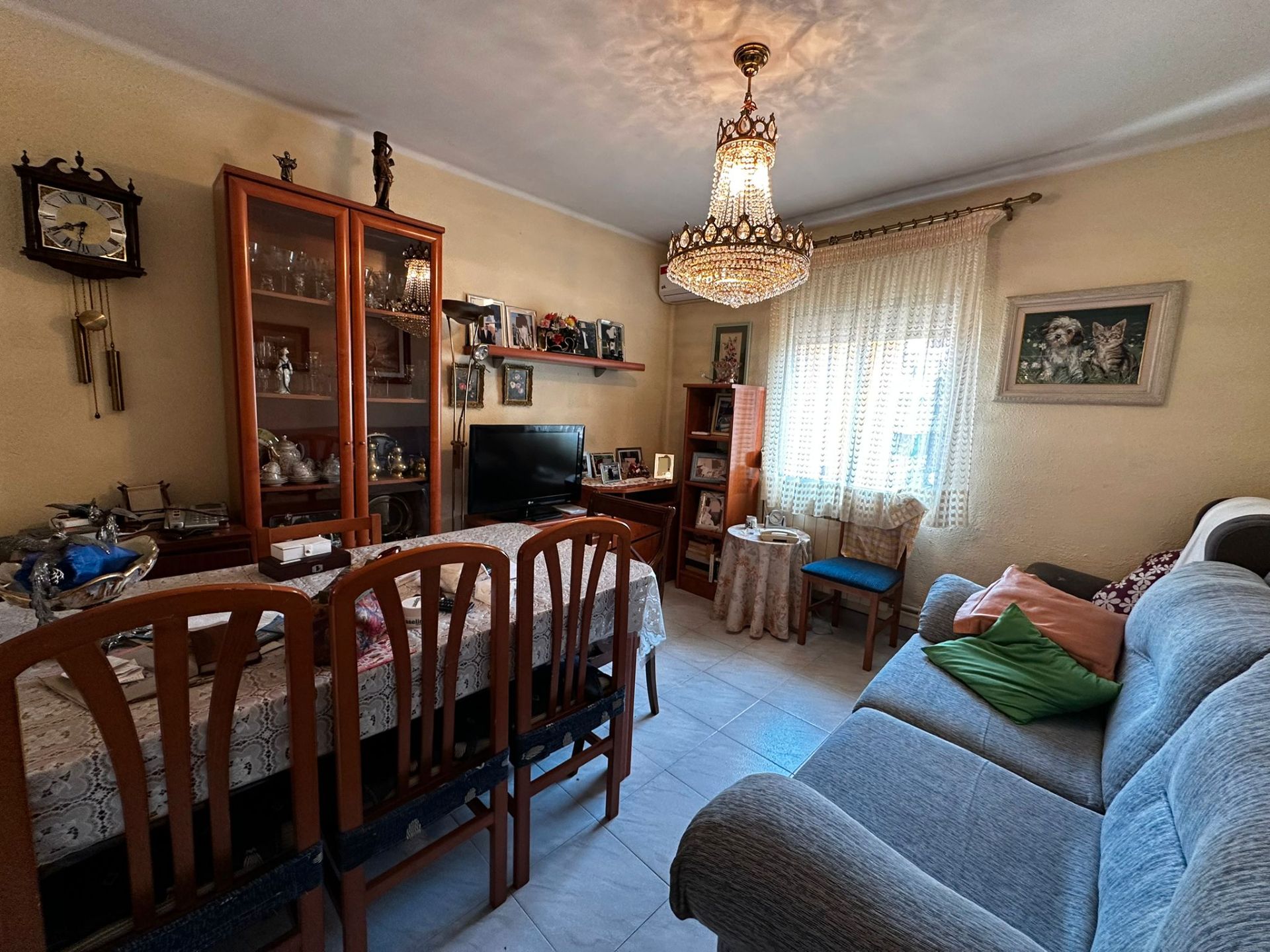 Sala d'estar de Pis en venda en  Lleida Capital amb Aire condicionat, Calefacció i Moblat