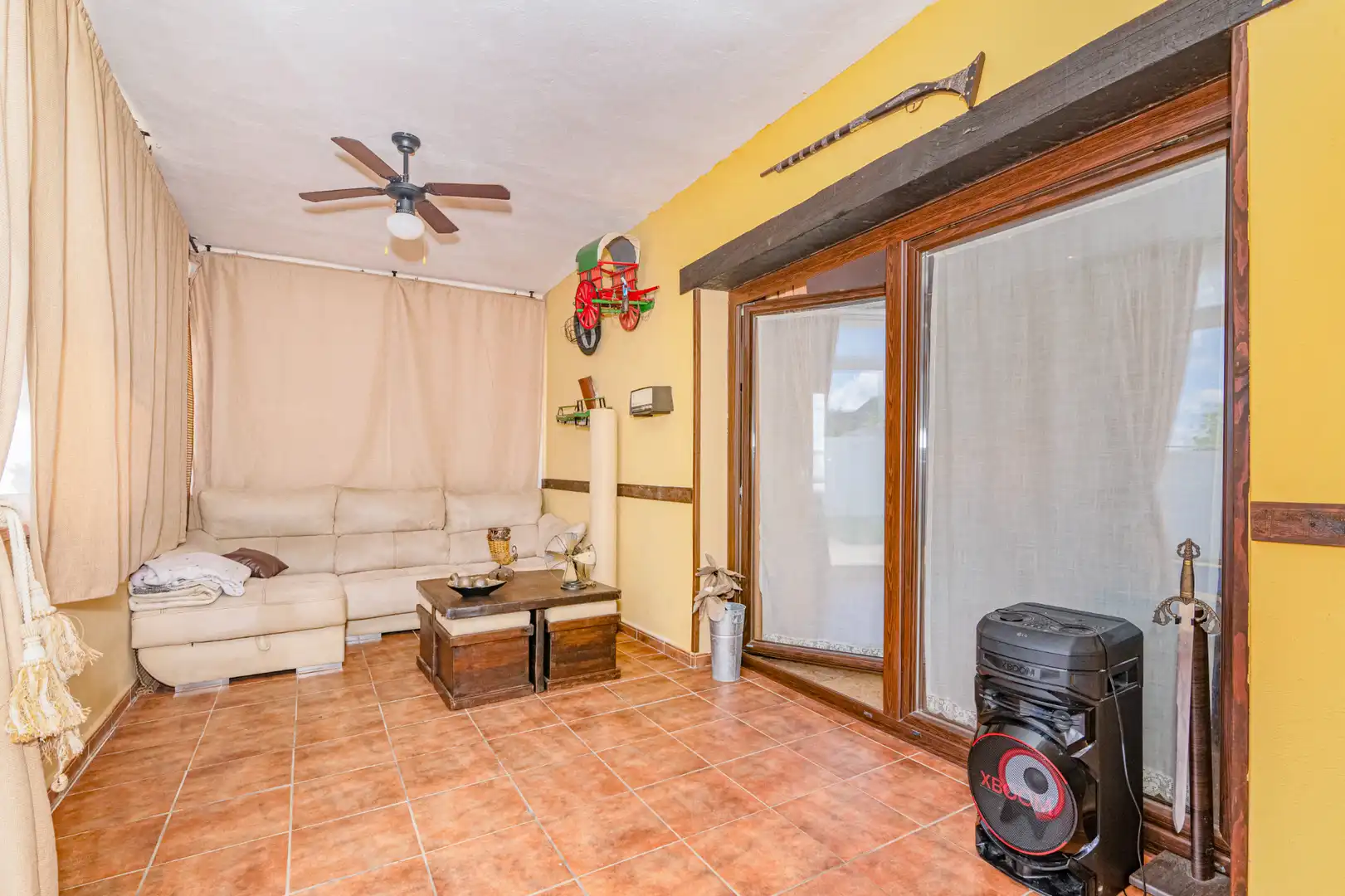 Sala de estar de Casa o chalet de alquiler en Las Gabias con Aire acondicionado, Calefacción y Jardín privado