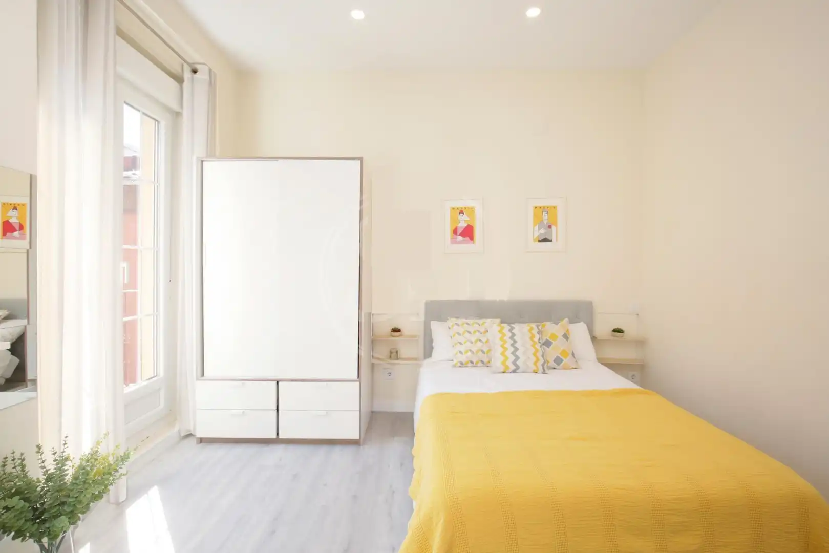 Habitación de Piso de alquiler en Madrid con Aire acondicionado, Calefacción y Amueblado