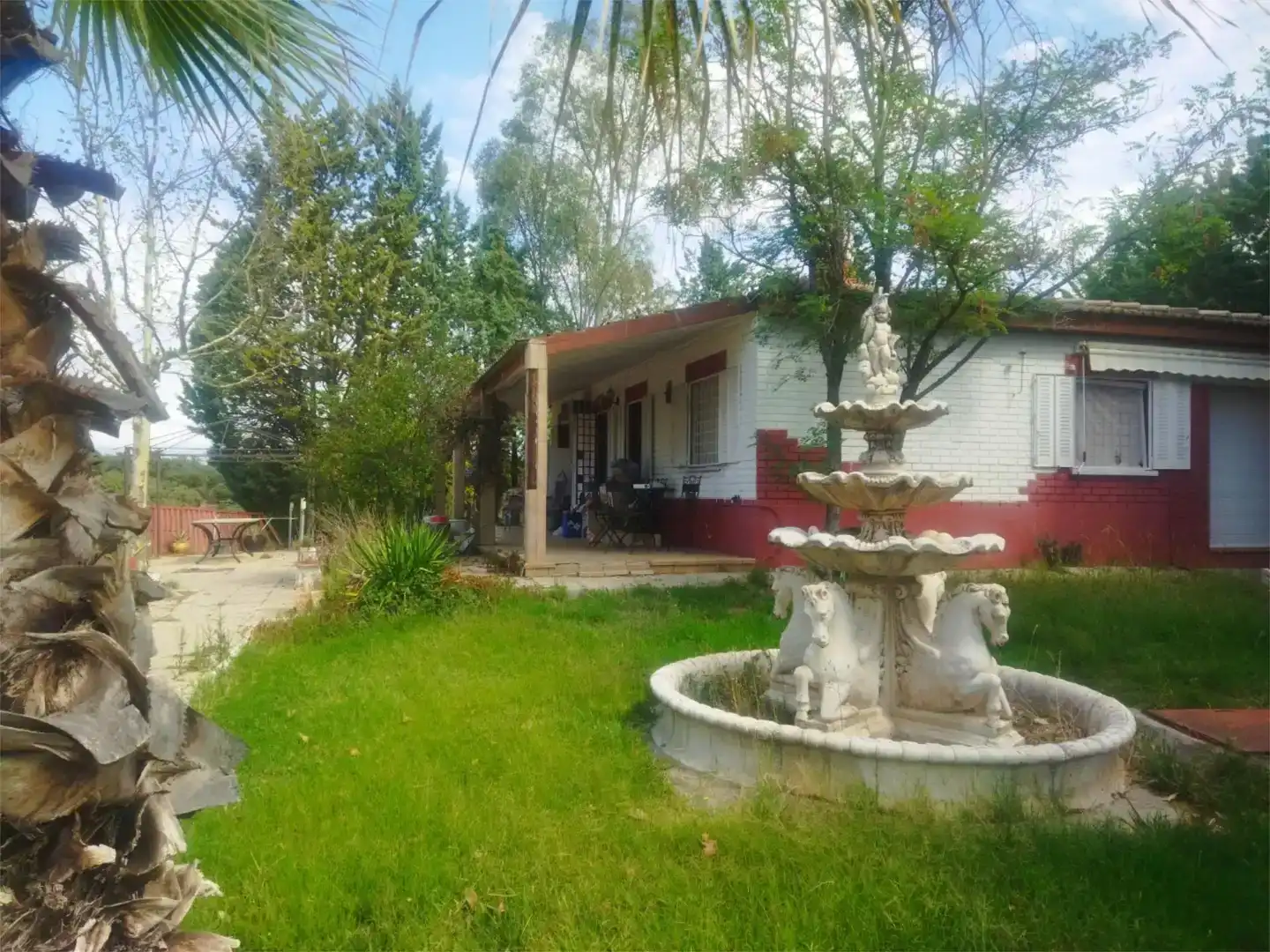 Vista exterior de Casa o chalet en venta en Nombela con Aire acondicionado, Jardín privado y Amueblado