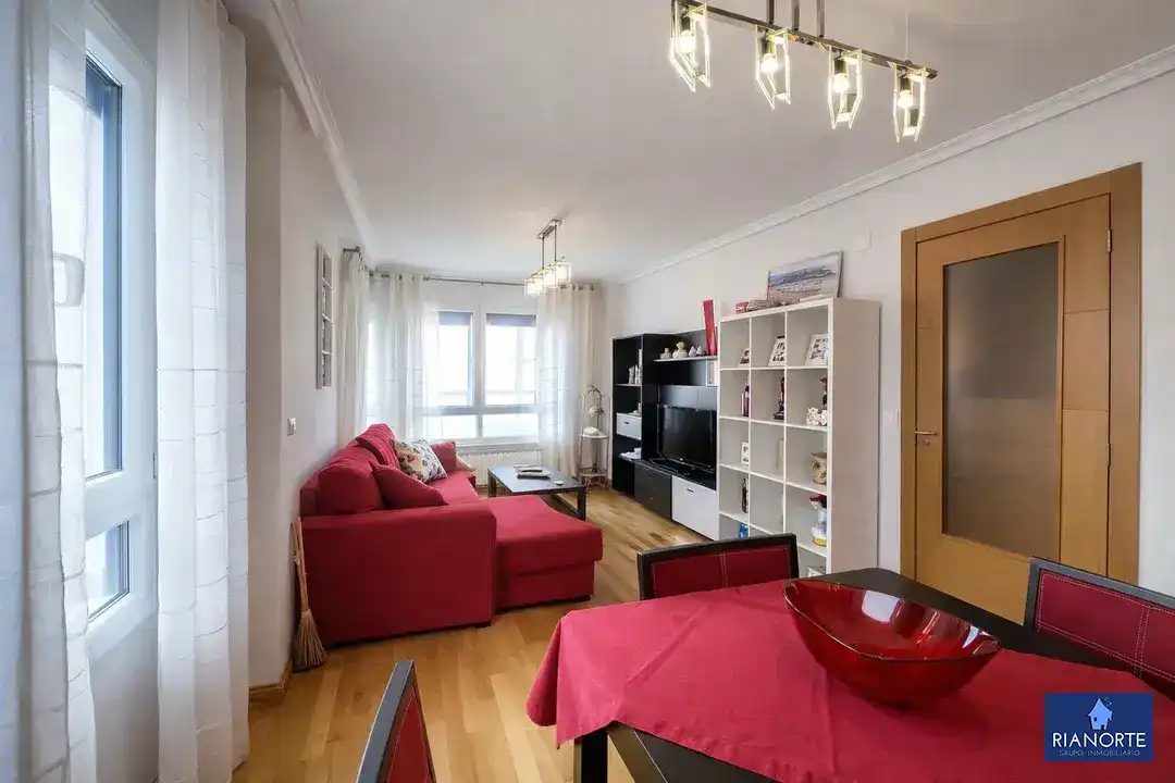 Living room of Flat for sale in Gozón  with Heating, Microwave and Balcony
