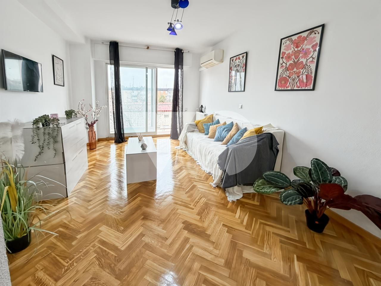 Bedroom of Flat for sale in  Madrid Capital  with Air Conditioner, Heating and Parquet flooring