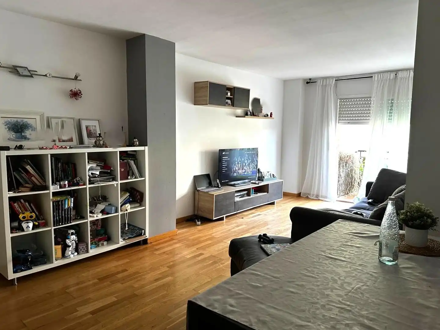 Living room of Flat for sale in Badalona  with Air Conditioner, Storage room and Balcony