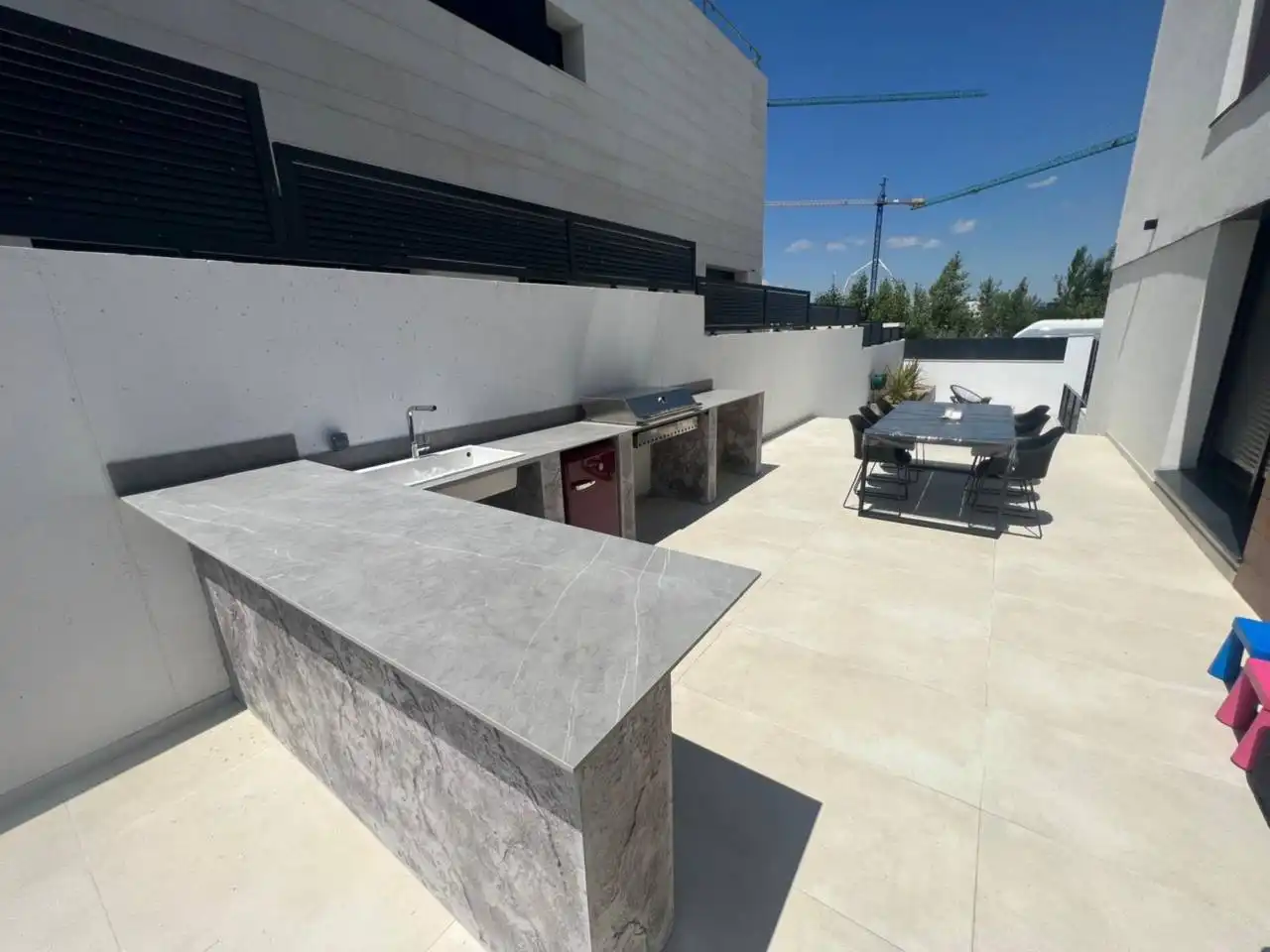 Terrace of Detached homes for sale in Guadalajara  with Heating, Private garden and Swimming Pool