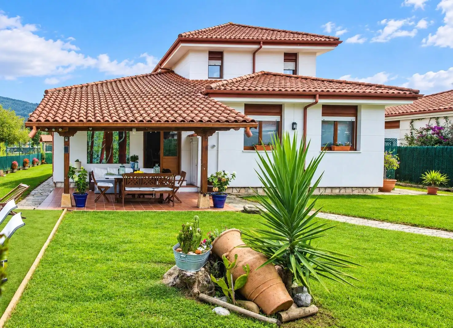 Exterior view of Houses for sale in Liendo  with Heating, Private garden and Swimming Pool