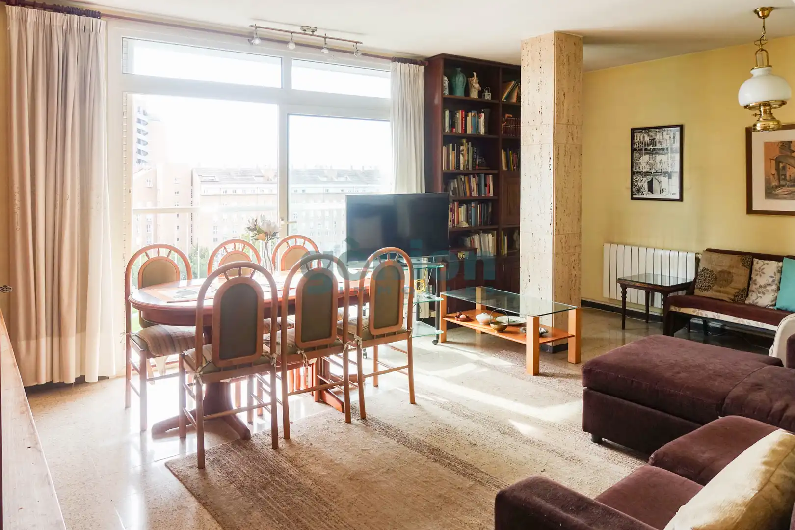 Sala de estar de Piso en venta en Girona con Aire acondicionado, Calefacción y Terraza