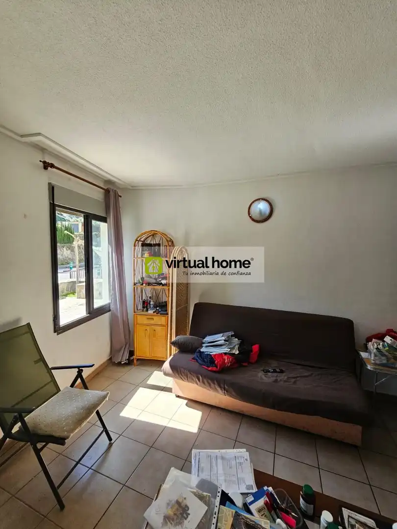 Living room of Flat for sale in Benimantell  with Air Conditioner, Terrace and Furnished