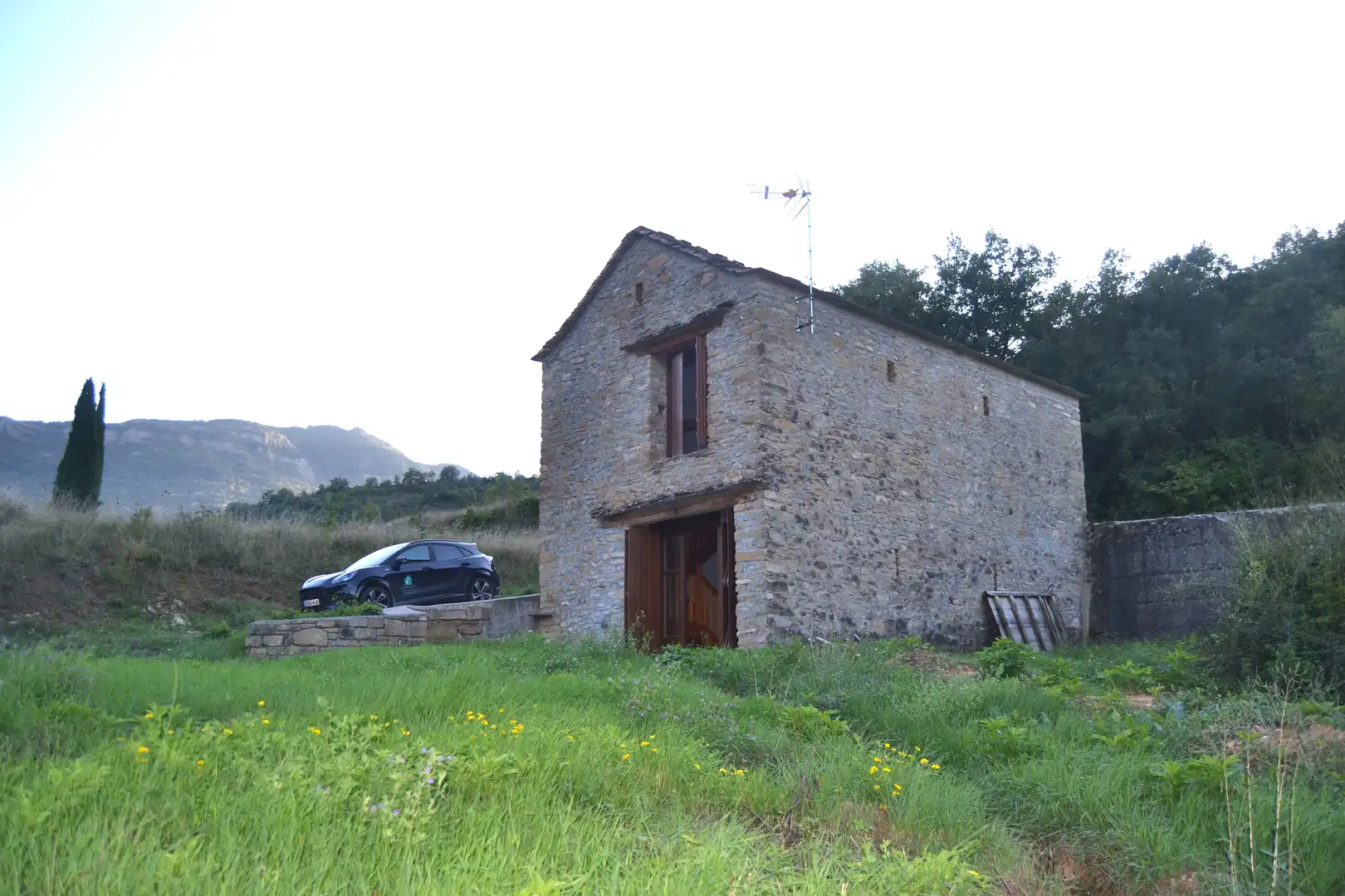 Vista exterior de Casa o chalet en venta en Santa Cruz de la Serós con Jardín privado y Parquet