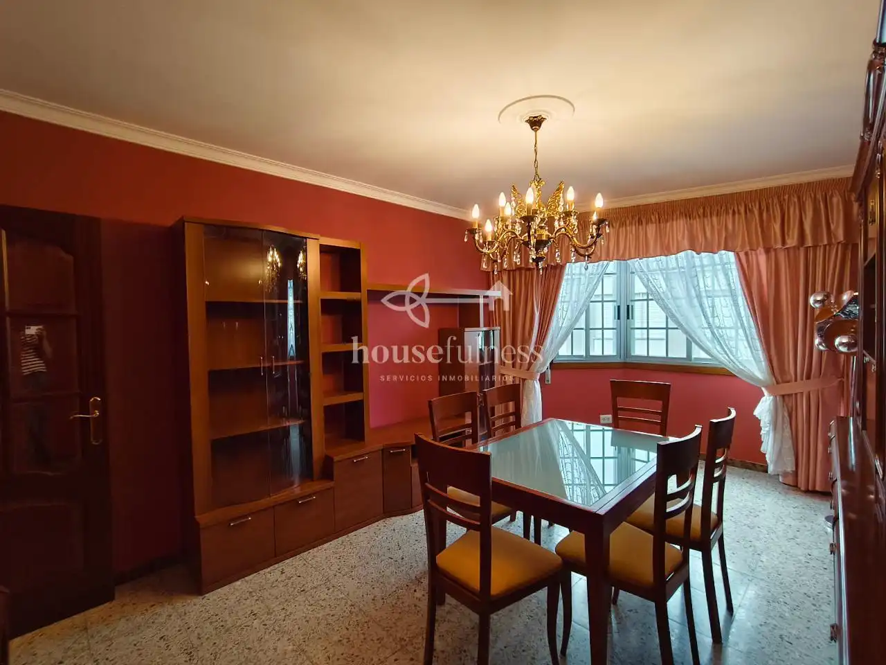 Dining room of Flat for sale in Narón  with Storage room and Furnished
